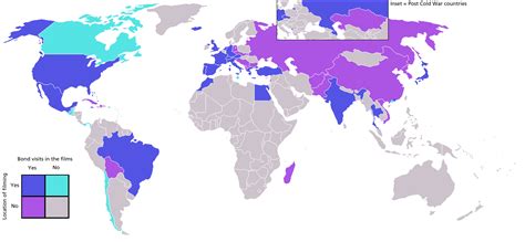 james bond countries